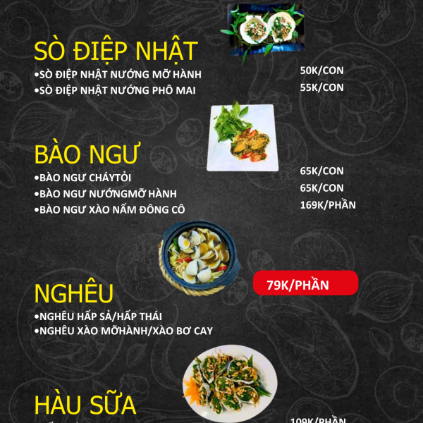 MENU ỐC