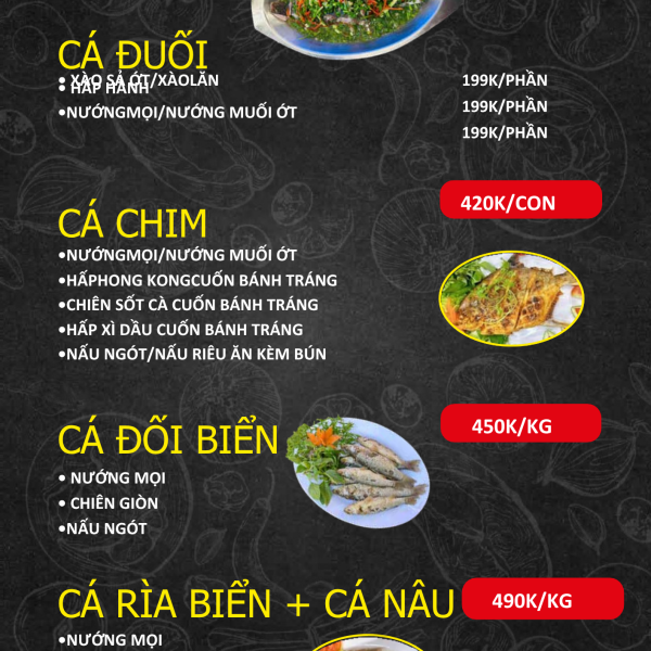MENU ỐC