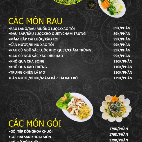 MENU ỐC