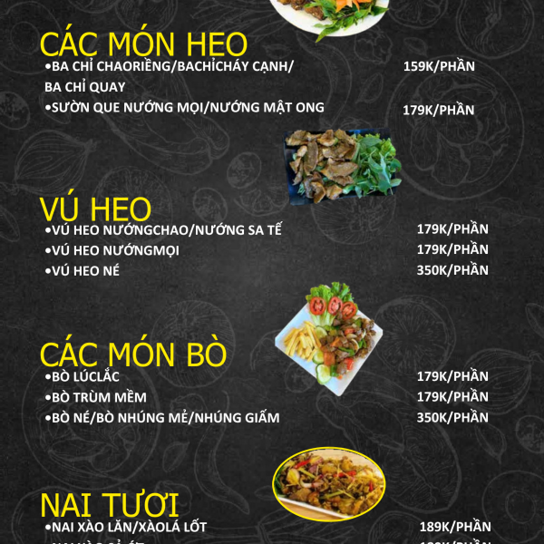 MENU ỐC