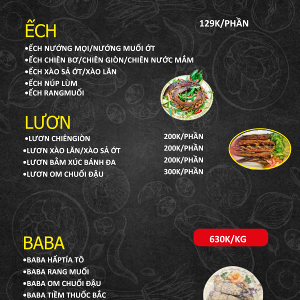 MENU ỐC