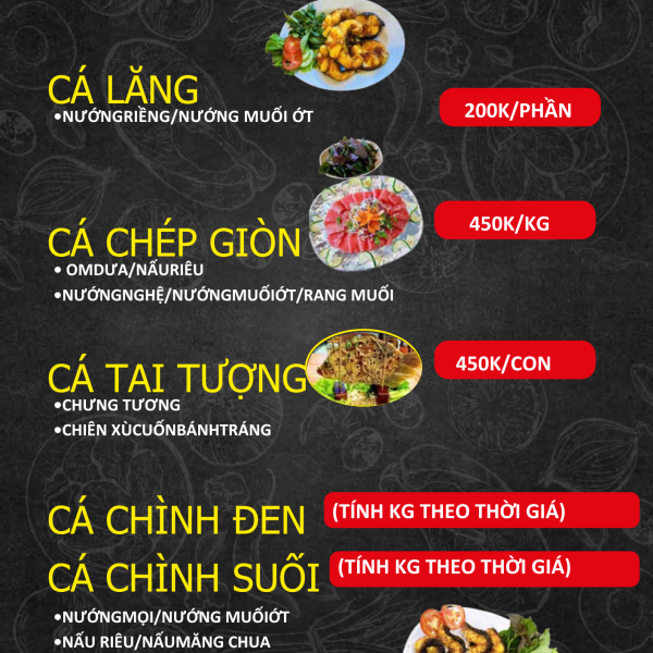 MENU ỐC