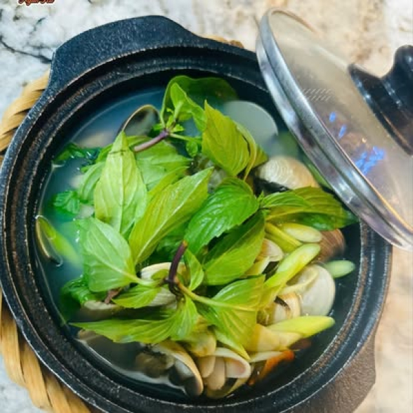 Nghêu hấp sả