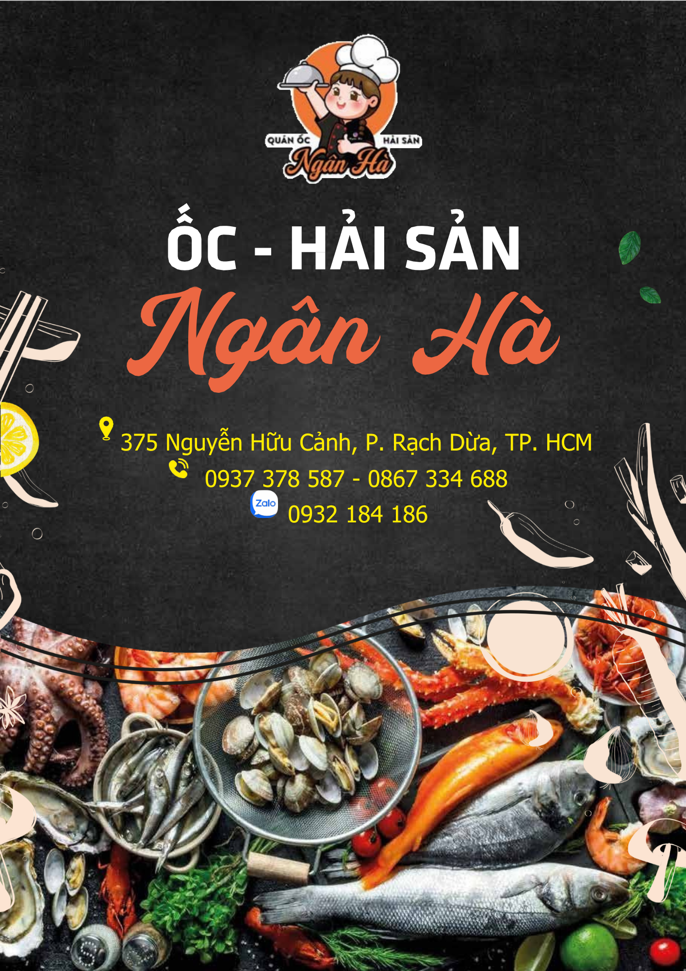 quán hải sản tươi sống Rạch Dừa
