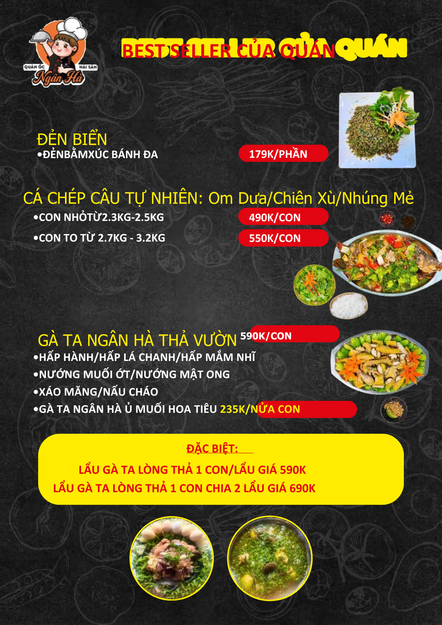 quán hải sản tươi sống Rạch Dừa