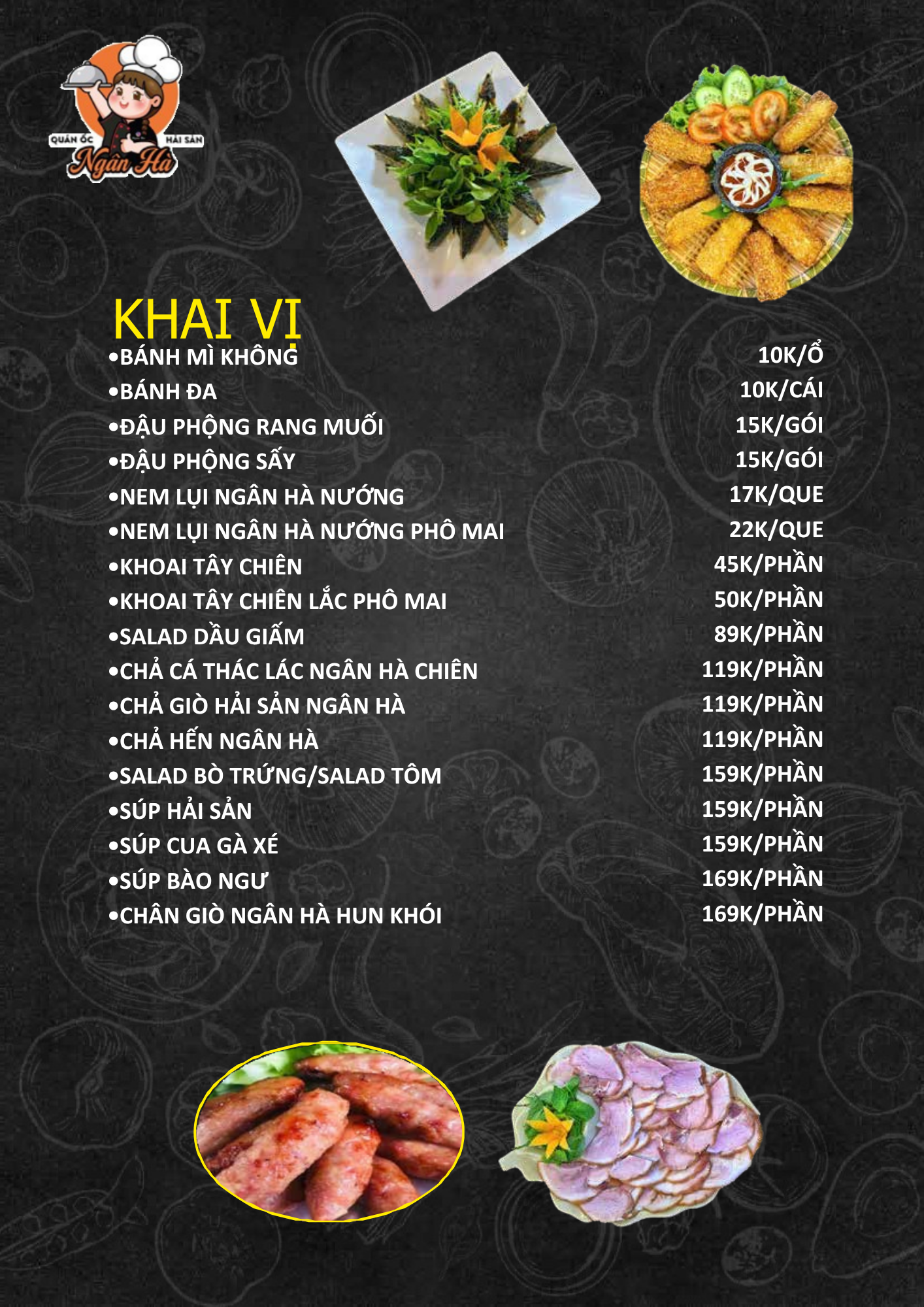 quán hải sản tươi sống Rạch Dừa