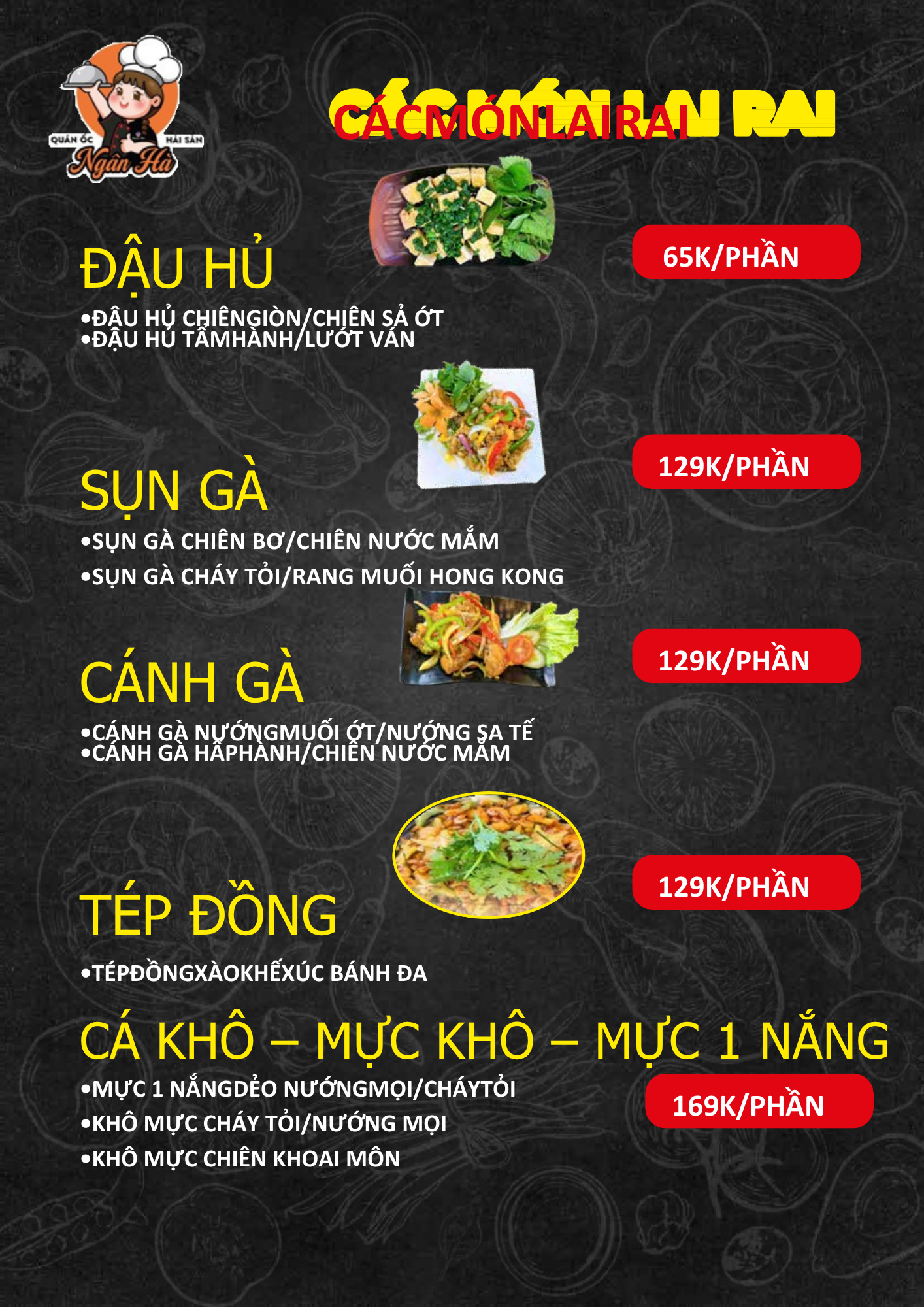 quán hải sản tươi sống Rạch Dừa