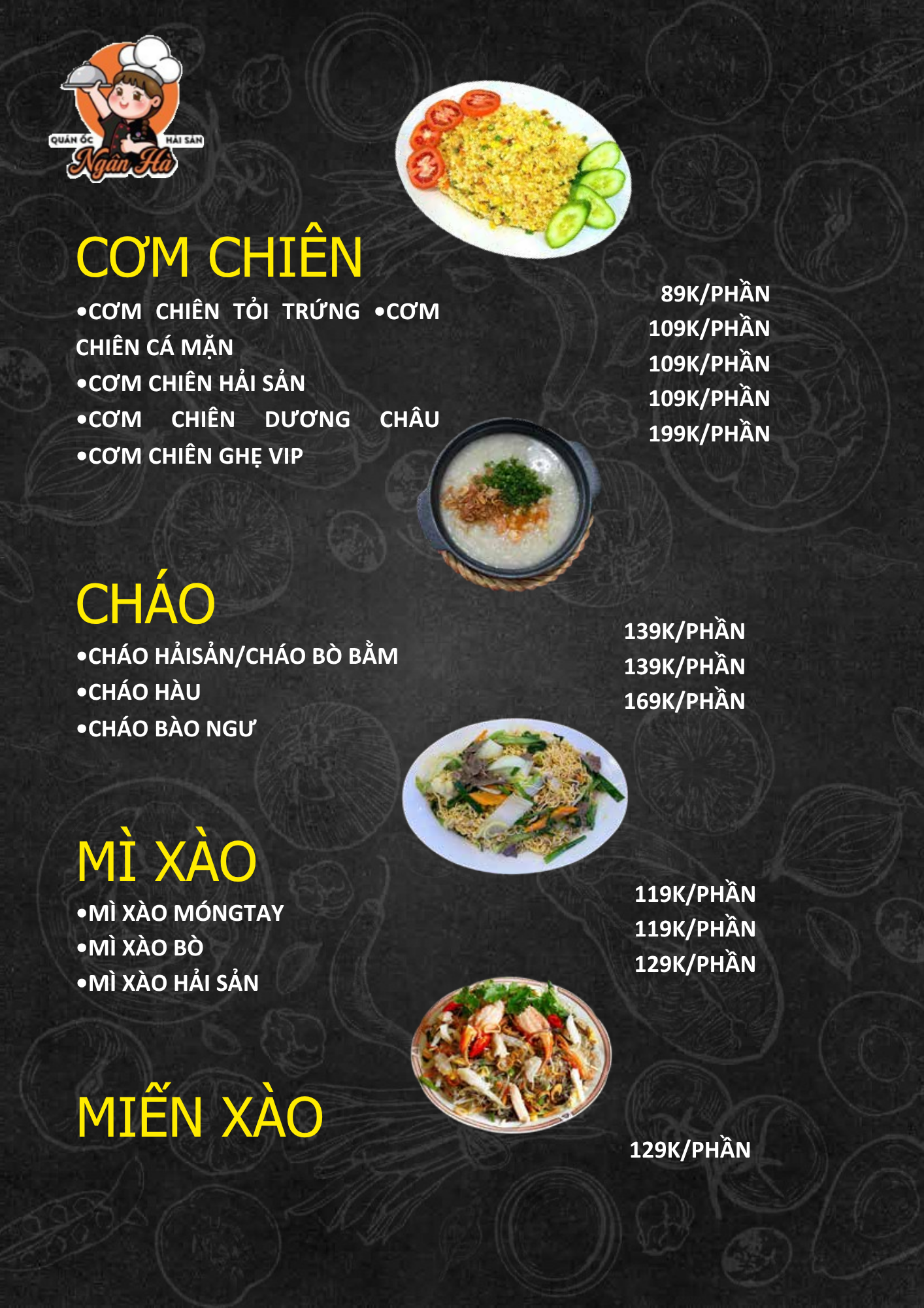 quán hải sản tươi sống Rạch Dừa