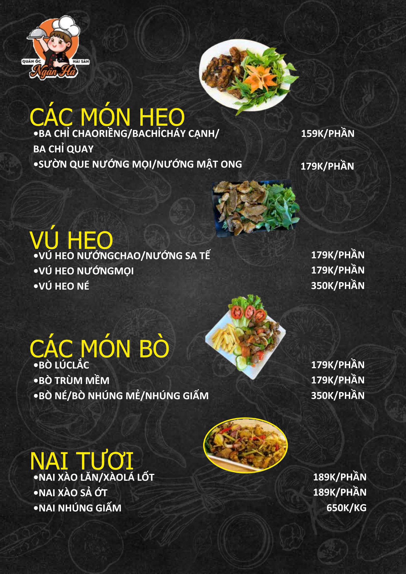 quán hải sản tươi sống Rạch Dừa