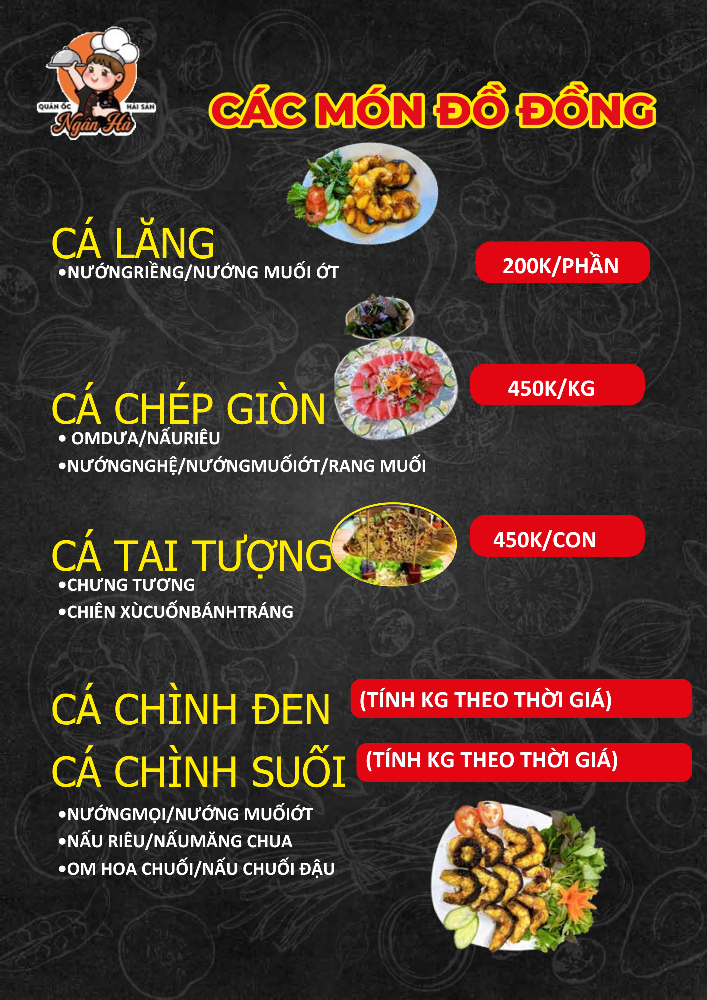 quán hải sản tươi sống Rạch Dừa