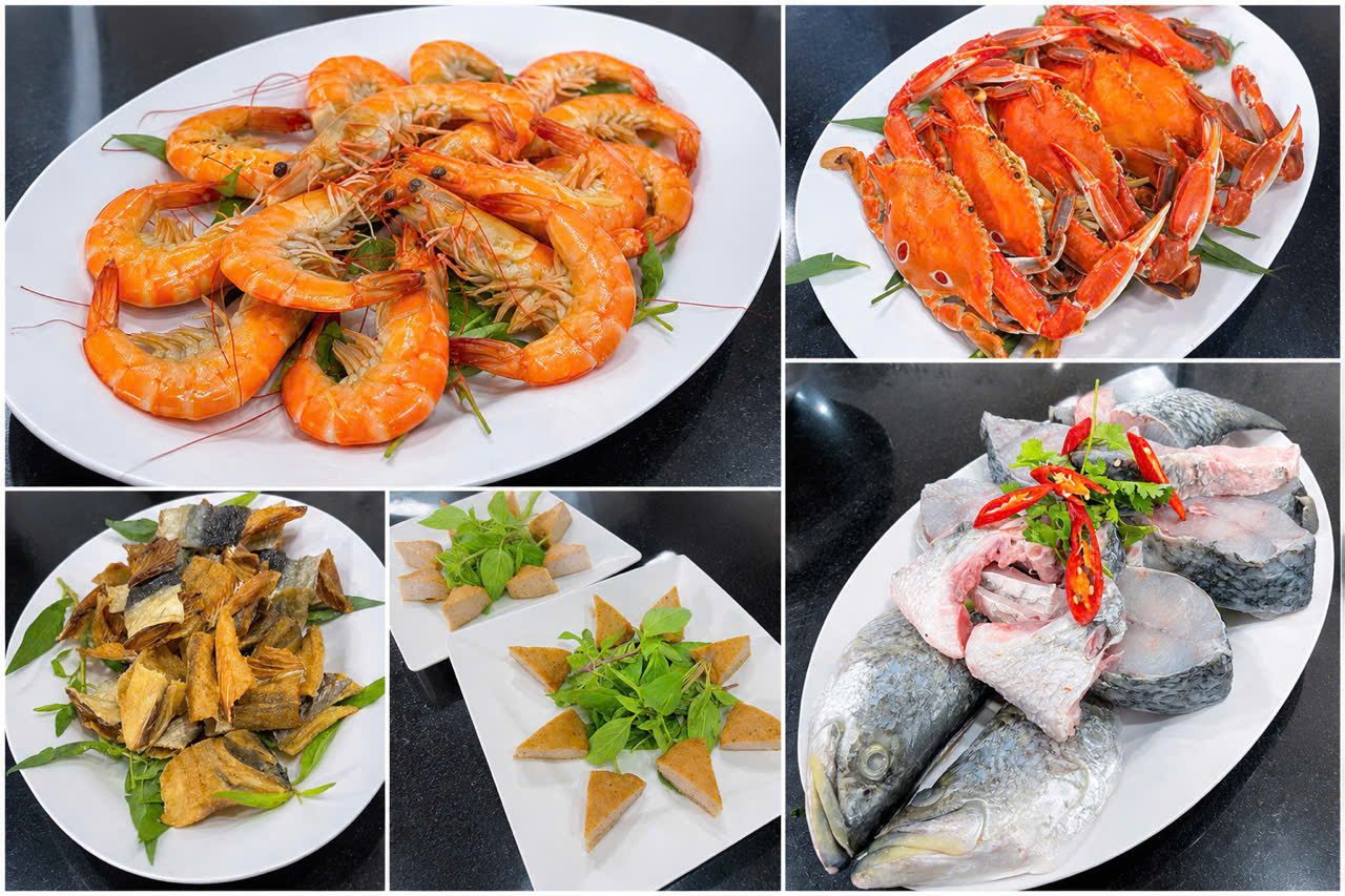 món ăn tại hải sản ngân hà 